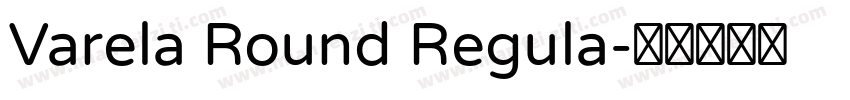 Varela Round Regula字体转换
